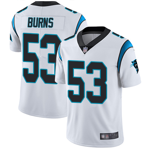Carolina Panthers Limited White Men Brian Burns Road Jersey NFL Football #53 Vapor Untouchable->carolina panthers->NFL Jersey